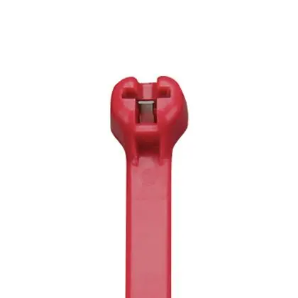 Produktfoto 1 von Panduit Dome-Top Nylon Kabelbinder Nicht lösbar Rot 4.7mm x 203 mm