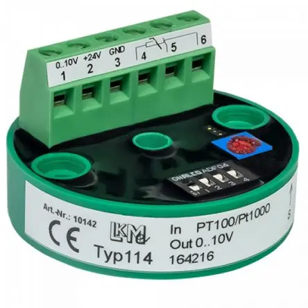 Produktfoto 1 von LKMelectronic Temperaturgeber 26V ac, -100 °C → 600 °C für PT100 bis PT1000 Ausgang 0/10 V