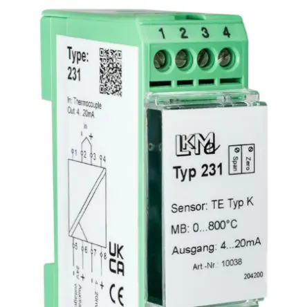 Produktfoto 1 von LKMelectronic Temperaturgeber 35V dc, 0 °C → 800 °C für Thermoelement, Typ K Ausgang 4 bis 20 mA
