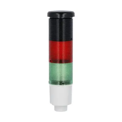 Produktfoto 1 von Lovato 8TL4 LED Signalturm Elektronik 2-stufig Linse Grün, Rot 24V dc Dauer 187 mm