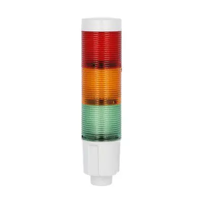 Produktfoto 1 von Lovato 8TL4 LED Signalturm 3-stufig Linse Grün, Orange, Rot 24V dc Dauer 186 mm