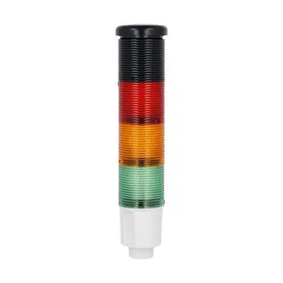 Produktfoto 1 von Lovato 8TL4 LED Signalturm 3-stufig Linse Grün, Orange, Rot + Elektronischer Summer