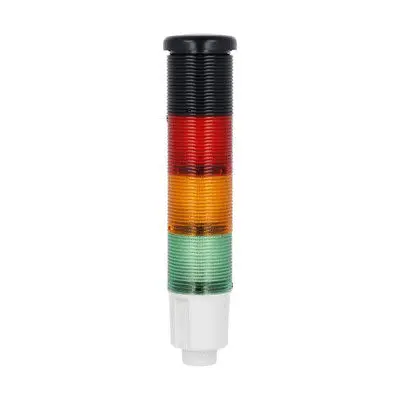 Produktfoto 1 von Lovato 8TL4 LED Signalturm Elektronik 3-stufig Linse Orange, Grün, Rot 24V dc Dauer 227 mm