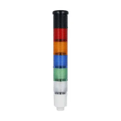 Produktfoto 1 von Lovato 8TL4 LED Signalturm Elektronik 5-stufig Linse Orange, Grün, Blau, Weiß, Rot 24V dc Dauer 302 mm