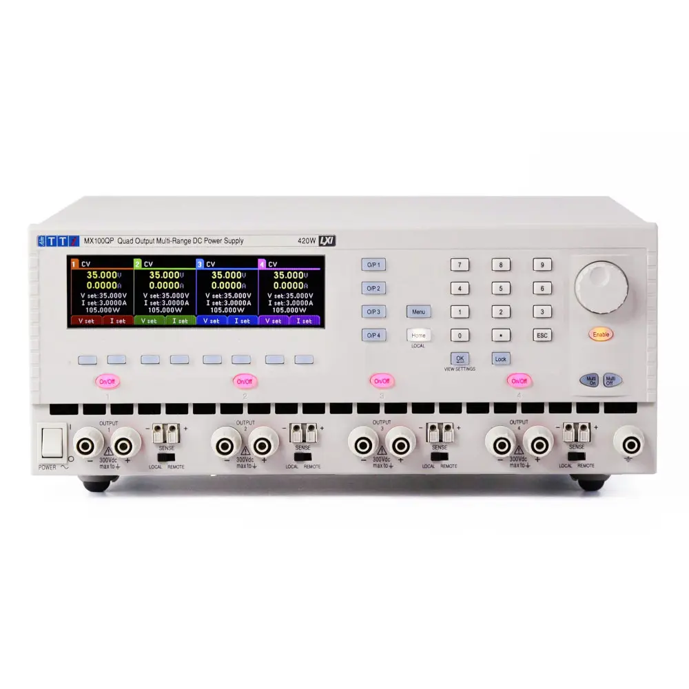 Produktfoto 1 von Aim-TTi MX100QP 4-Kanal Programmier Labornetzgerät 420W, 70V / 6A
