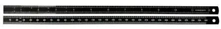 Produktfoto 1 von RS PRO Stahl Lineal Zoll, Metrisch Flexibel Höhensicher 300 mm x 12.5mm