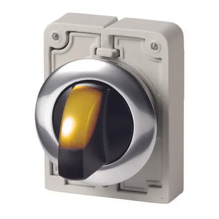 Produktfoto 1 von Eaton M30 Wahlschalter 3-Stufen Handkipphebel 30 mm Beleuchtet IP64 Wurfwinkel 60 °
