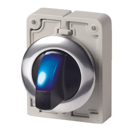 Produktfoto 1 von Eaton M30 Wahlschalter 2-Stufen Handkipphebel 30 mm Beleuchtet IP64 Wurfwinkel 60 °