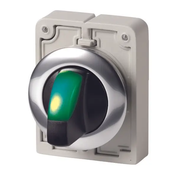 Produktfoto 1 von Eaton M30 Wahlschalter 2-Stufen Handkipphebel 30 mm Beleuchtet IP64 Wurfwinkel 40 °