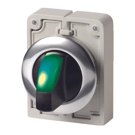 Produktfoto 1 von Eaton M30 Wahlschalter 2-Stufen Handkipphebel 30 mm Beleuchtet IP64 Wurfwinkel 40 °