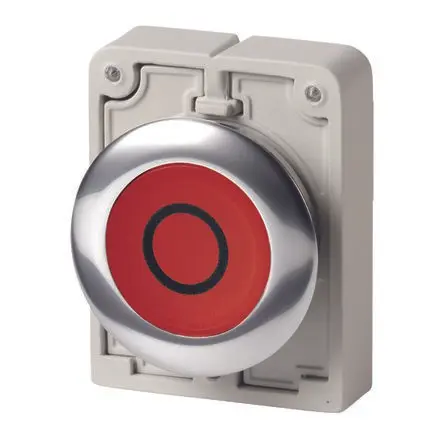 Produktfoto 1 von Eaton M30C-FDRL-R-X0 Druckschalter Ø 30.5 mm, Rot Rastend Flach Flach, IP66