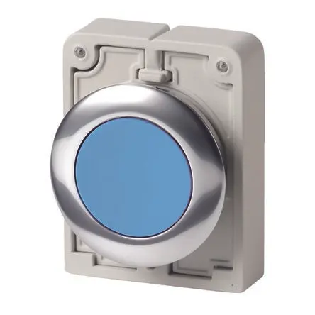 Produktfoto 1 von Eaton RMQ Titan M30 Druckschalter Blau wartungsfrei Panel Ø 30.5 mm, IP66, IP67, IP69K