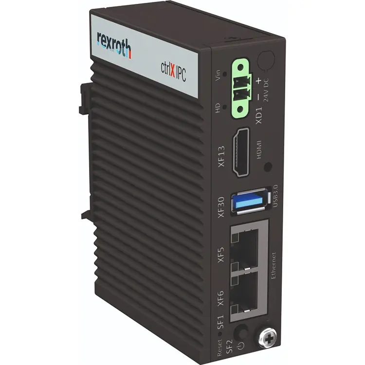 Produktfoto 1 von Bosch Rexroth ctrlX IPC – PR21 Industrie-PC 1 Adern, Intel Atom, 4 GB 1,4 GHz IP20 für Linux Ubuntu Core 16