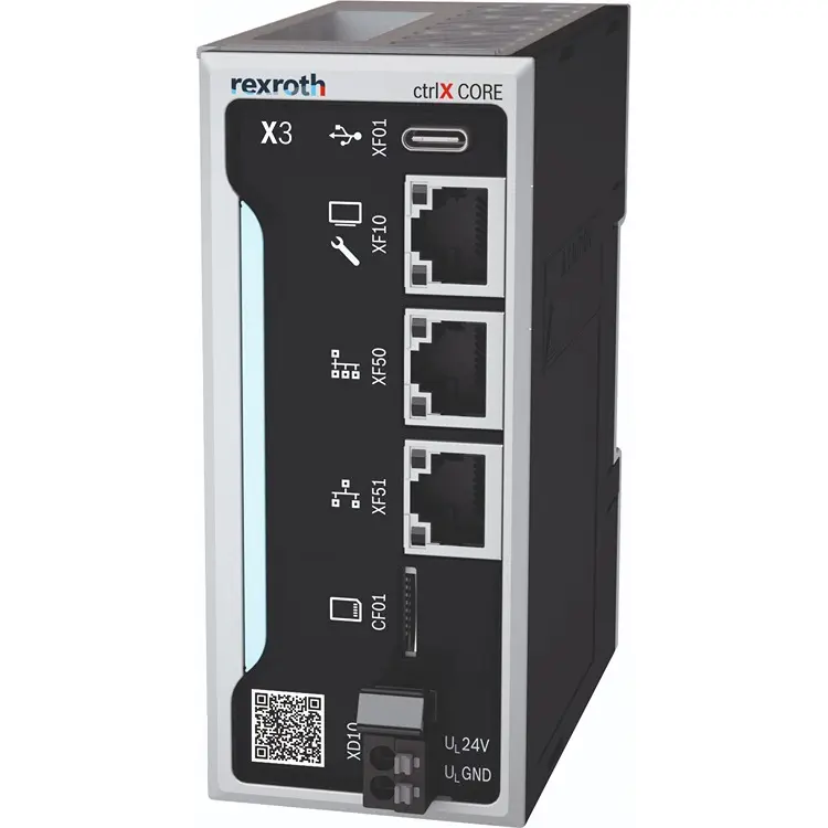Produktfoto 1 von Bosch Rexroth ctrlX CORE Controller für PLC-Anwendungen, EtherCAT Master 24 V dc