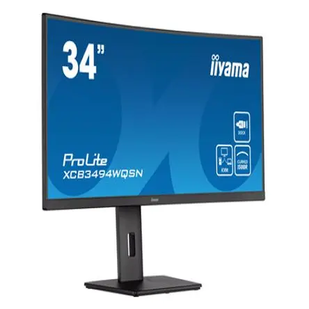 Produktfoto 1 von iiyama Monitor PROLITE XCB3494WQSN-B5, 34 in, Auflösung max.3440 x 1440 pixel LED, 178 ° Betrachtungswinkel,