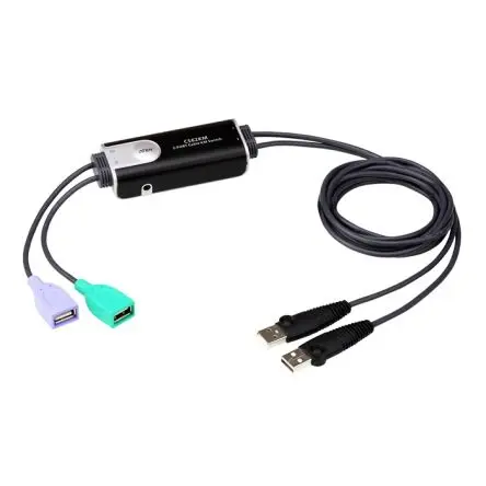 Produktfoto 1 von Aten KVM-Switch 5-Port 2 Videoausgänge USB 2 Displays USB 3,5-mm-Audiobuchse