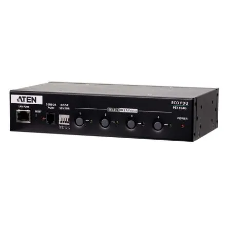 Produktfoto 1 von Aten NRGenceTM Energy Intelligence Solutions IEC C14 Steckdosenleiste Überspannungsschutz, 4-fach 10A IEC, 3m Kabel,