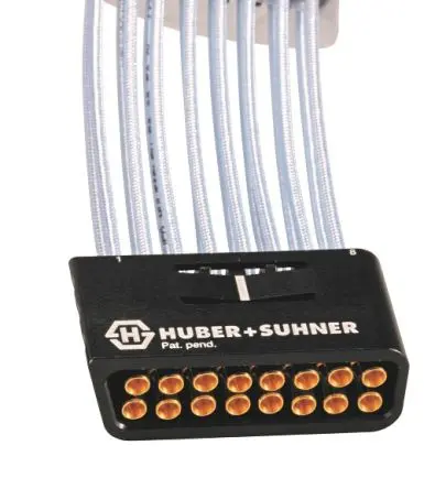 Produktfoto 1 von Huber+Suhner Koaxialkabel Stecker, 50 Ω Buchse, 152 mm, MXP40 / Gerade