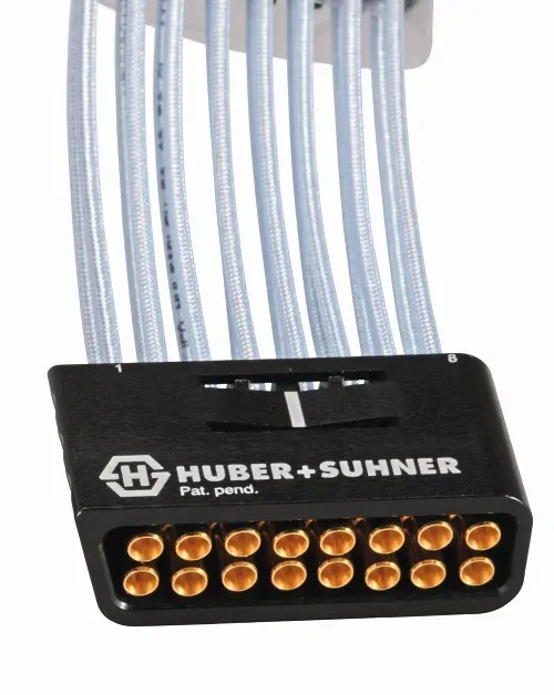 Produktfoto 1 von Huber+Suhner MXP40 Koaxialkabel Stecker, 50 Ω Buchse, 152 mm, Gerade / Gerade