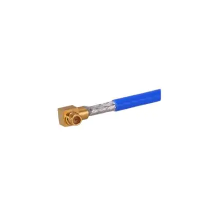 Produktfoto 1 von Huber+Suhner Multiflex_86_HE Koaxialkabel Stecker, 50 Ω Stecker, 305 mm, MMPX rechtwinklig / Gerade