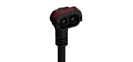 Produktfoto 1 von Amphenol Communications Solutions EV-Ladekabel, 70A Nennstrom, 200 mm, Abgeschlossen, 120V dc, IP67, 4-adrig