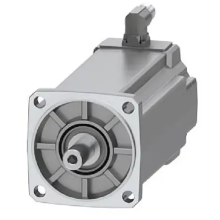 Siemens 1FK2 Servomotor, 24 Nm, 400/480 V, 3000 rpm, 2.1 kW, 6.6 Nm, 19 mm, B. 105 mm, L. 215 mm, L. 40 mm