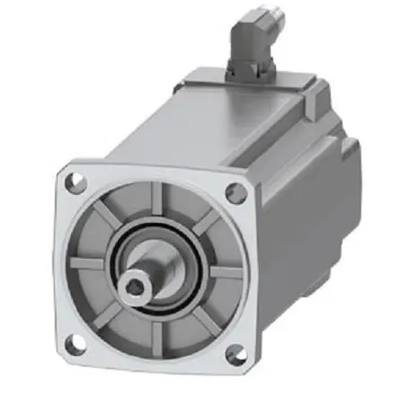 Siemens 1FK2 Servomotor, 24 Nm, 400/480 V, 3000 rpm, 2.1 kW, 6.6 Nm, 19 mm, B. 105 mm, L. 215 mm, L. 40 mm