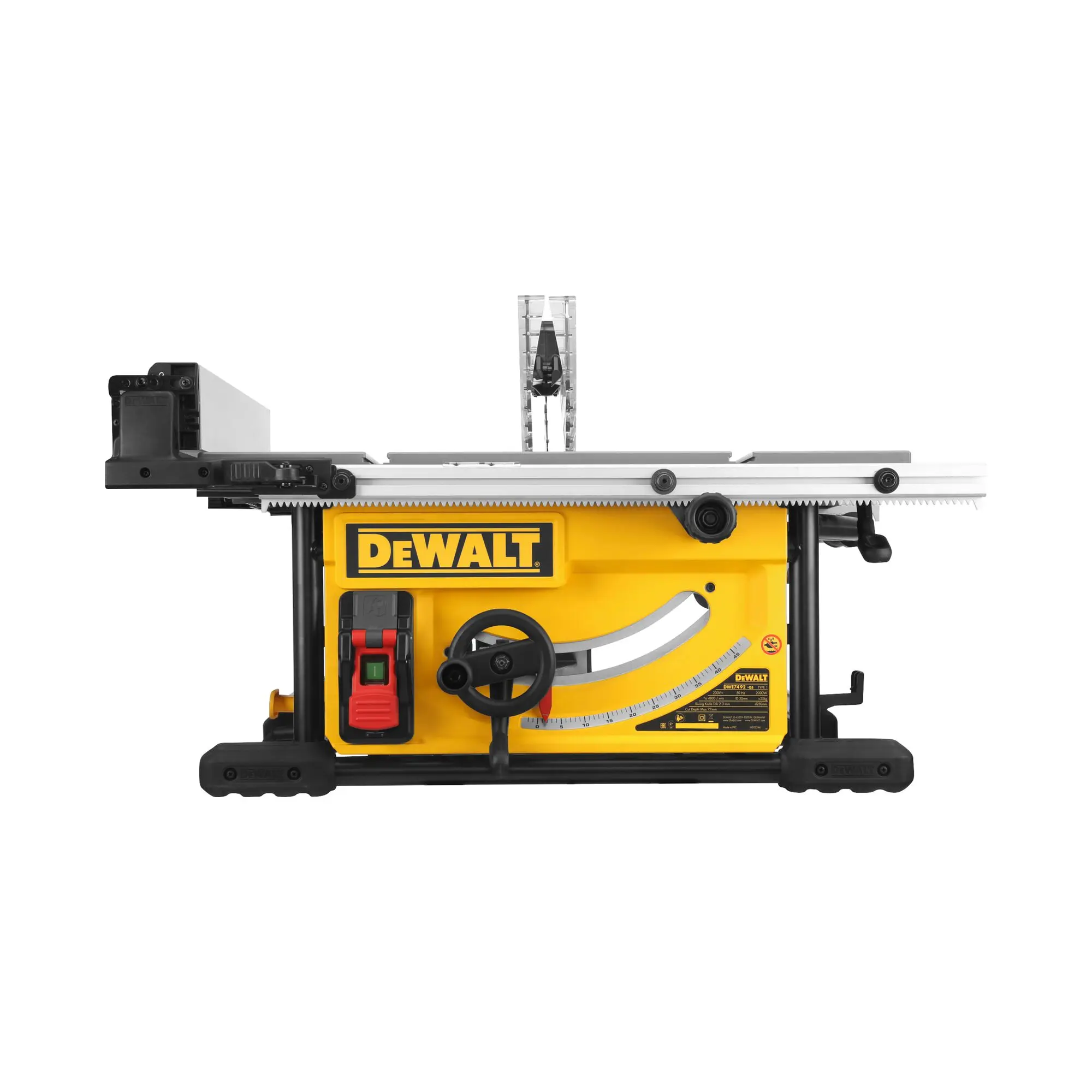Produktfoto 1 von DeWALT DWE7492, Ø 250 mm 2000 W, Schnitttiefe 77 mm Typ C 5200 rpm