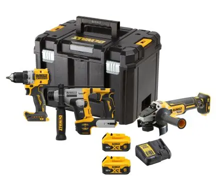 Produktfoto 1 von DeWALT Schnurlos 18V Elektrowerkzeugsatz 3-teilig Bürstenlos 5 Ah Typ C - EU