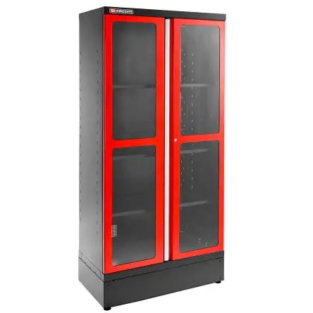 Produktfoto 1 von Facom Epoxidbeschichtetes Metall Schrank, Typ Werkzeugschrank 0 Schubladen, 2.06 m x 506mm x 1 m