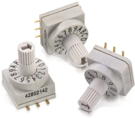 Produktfoto 1 von Würth Elektronik 16-Stufen WS-ROSV Drehschalter / 150mA SMD, 10 mm x 10mm