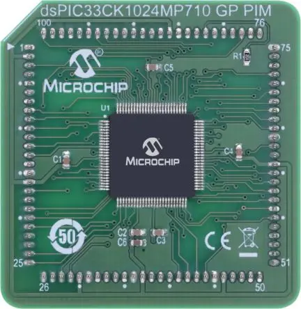 Produktfoto 1 von Microchip dsPIC33CK1024MP710 Allzweck-Steckmodul Allzweck-Steckmodul, Steckmodul Steckbares Modul PIC PIC