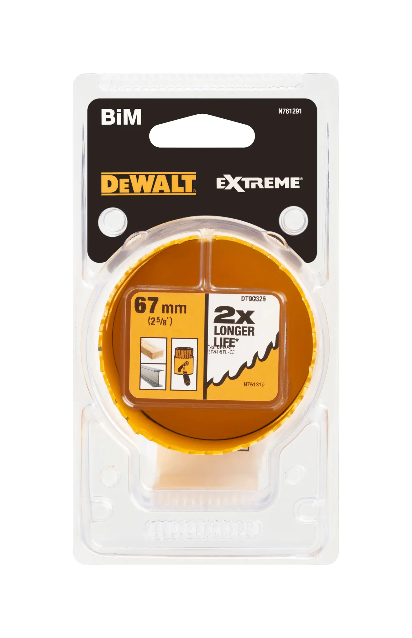 Produktfoto 1 von DeWALT Bimetall Lochsäge , Ø 67mm / Bohrtiefe 44mm