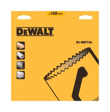 Produktfoto 1 von DeWALT, Ø 168 mm Bimetall Lochsäge Kunststoff, Metall, Holz 1-Stk. / Bohrtiefe 44 mm