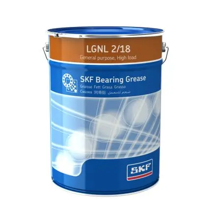 Produktfoto 1 von SKF SKF LGNL 2/18 Mineralöl Lagerfett Gelb, Braun Lebensmittelsicher -30 °C bis 110 °C, Eimer 18 kg