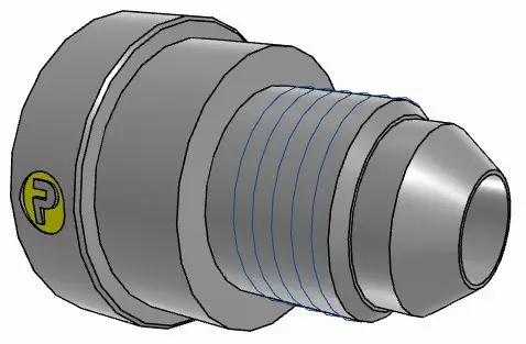 Produktfoto 1 von Parker Buchse, Stecker aus Stahl