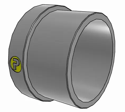 Produktfoto 1 von Parker, Hydraulikanschluss, Rohr-Übergangsmuffe 45.2 mm Außen-ø  23.1 mm, Stahl