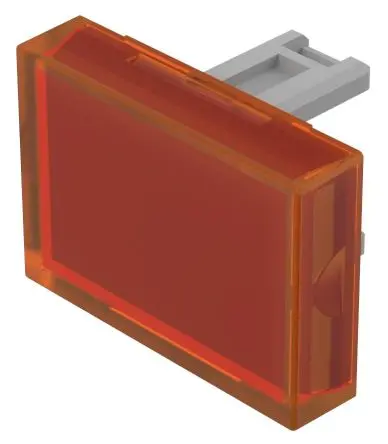 Produktfoto 1 von EAO für Druckknopf Orange Rechteckig Druckschalterlinse