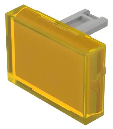 Produktfoto 1 von EAO für Druckknopf Gelb Rechteckig Druckschalterlinse