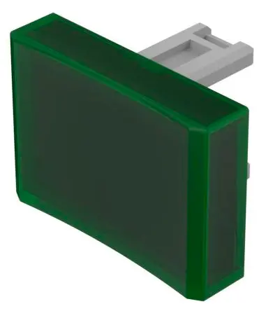 Produktfoto 1 von EAO für Druckknopf Grün Rechteckig Druckschalterlinse