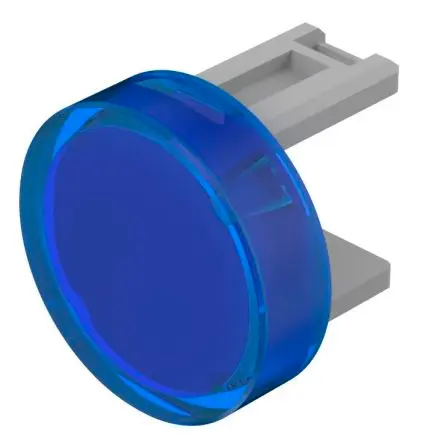 Produktfoto 1 von EAO für Druckknopf Blau Rund Druckschalterlinse