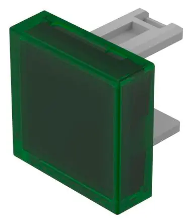 Produktfoto 1 von EAO für Druckknopf Grün Vierkant Druckschalterlinse