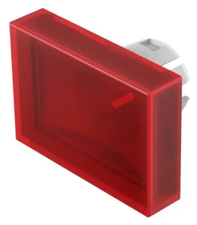 Produktfoto 1 von EAO für Druckknopf Rot Rechteckig Druckschalterlinse