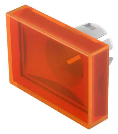 Produktfoto 1 von EAO für Druckknopf Orange Rechteckig Druckschalterlinse