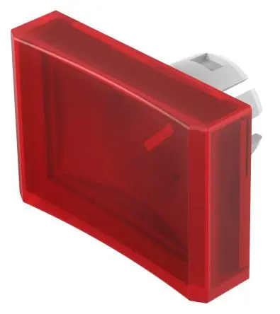 Produktfoto 1 von EAO für Druckknopf Rot Rechteckig Druckschalterlinse