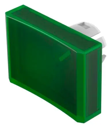 Produktfoto 1 von EAO für Druckknopf Grün Rechteckig Druckschalterlinse