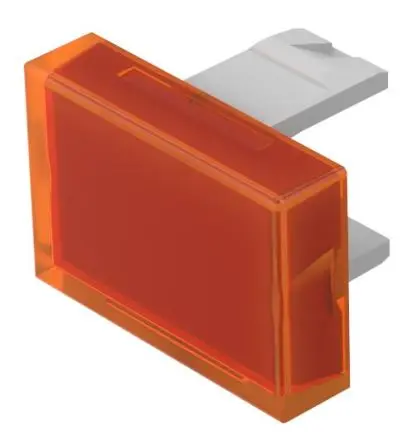 Produktfoto 1 von EAO für Druckknopf Orange Rechteckig Druckschalterlinse