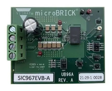 Produktfoto 1 von Vishay SiC967 Evaluierungsplatine Abwärtswandler, Referenztafel Abwärtsregler, für Synchroner Abwärtsregler