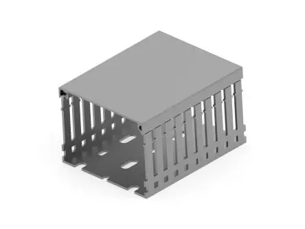 Produktfoto 1 von Entrelec Kabelkanalzubehör, Polyvinylchlorid 60 mm 80mm