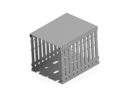 Produktfoto 1 von Entrelec Kabelkanalzubehör, Polyvinylchlorid 80 mm 80mm